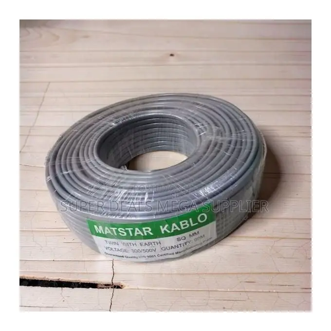 Quality Assured 1.5mm Twin Earth Electrical Wiring Cable Heavy Duty