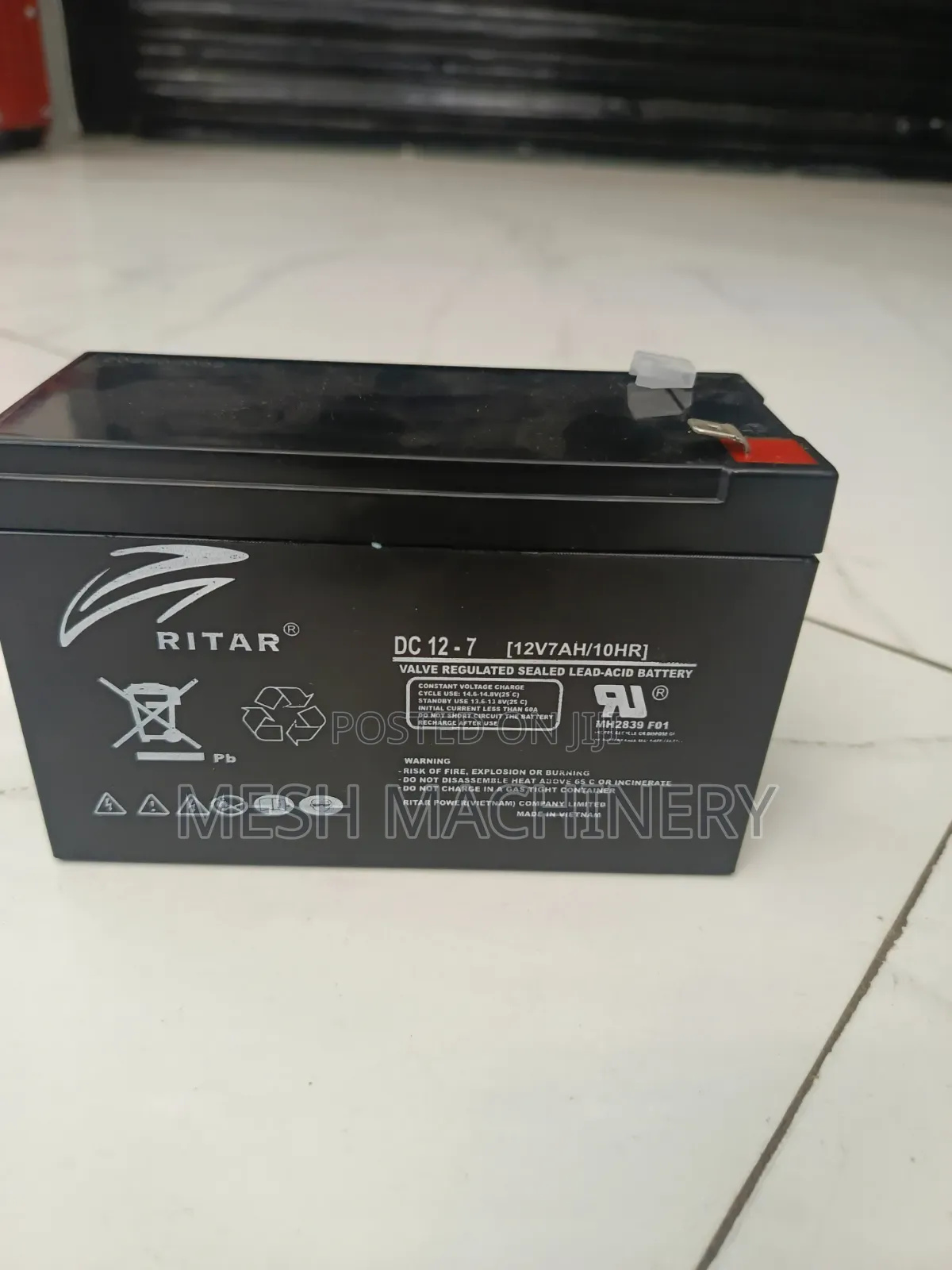 Ritar 12v 7ah 10hrs Lead-acid Battery
