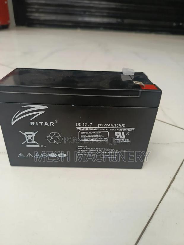 Ritar 12v 7ah 10hrs Lead-acid Battery - thumbnail 2