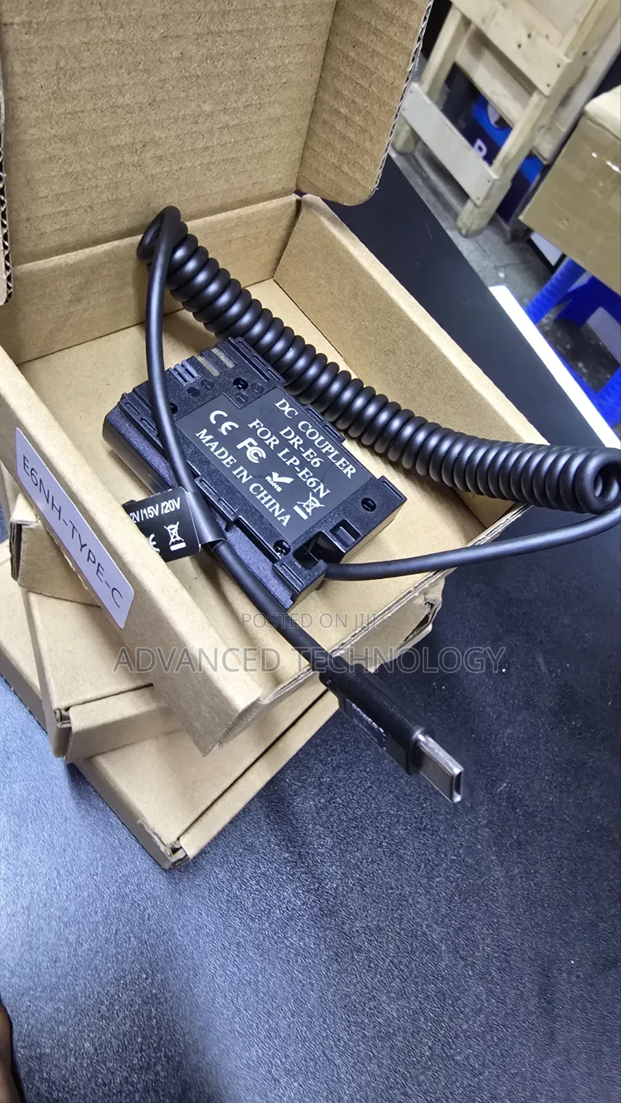 Usb Type C to Canon Lp-E6n Dummy Battery
