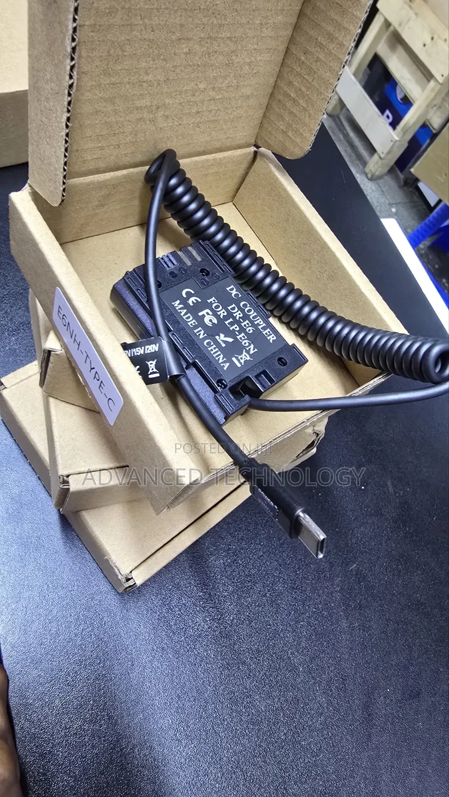 Usb Type C to Canon Lp-E6n Dummy Battery