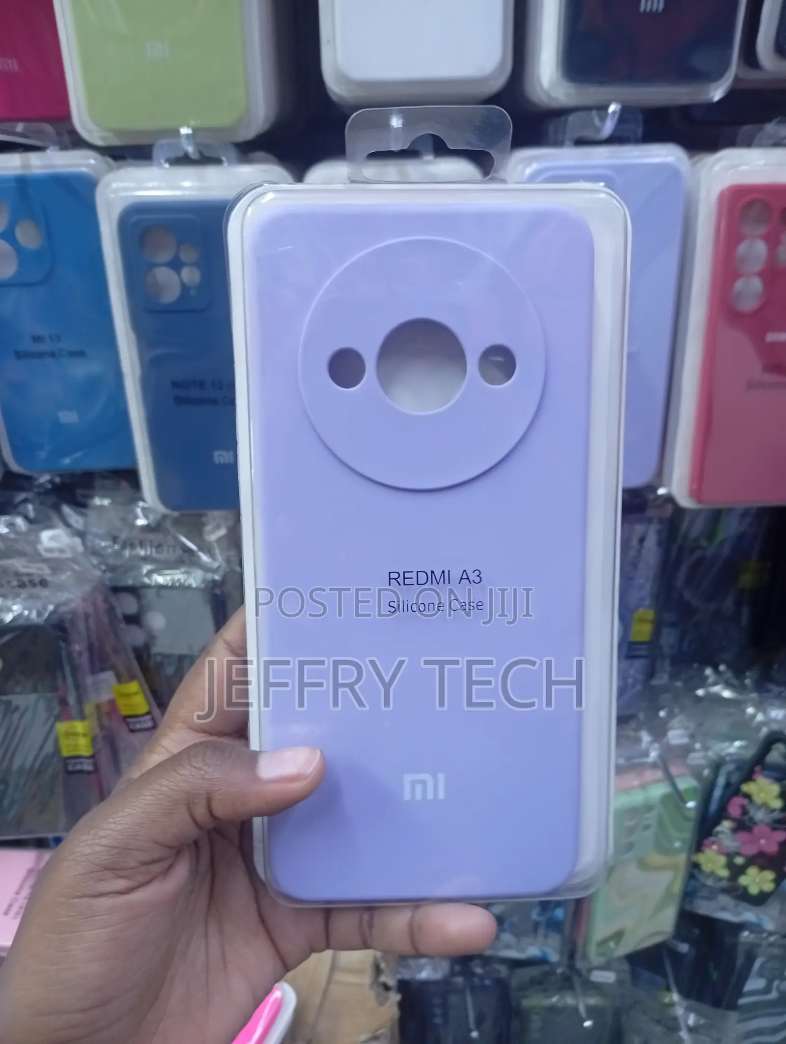Redmi A3 Lavender-Colored Soft Silicone Case