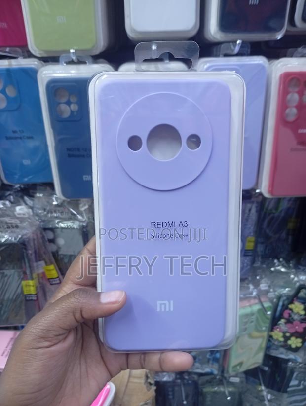 Redmi A3 Lavender-Colored Soft Silicone Case