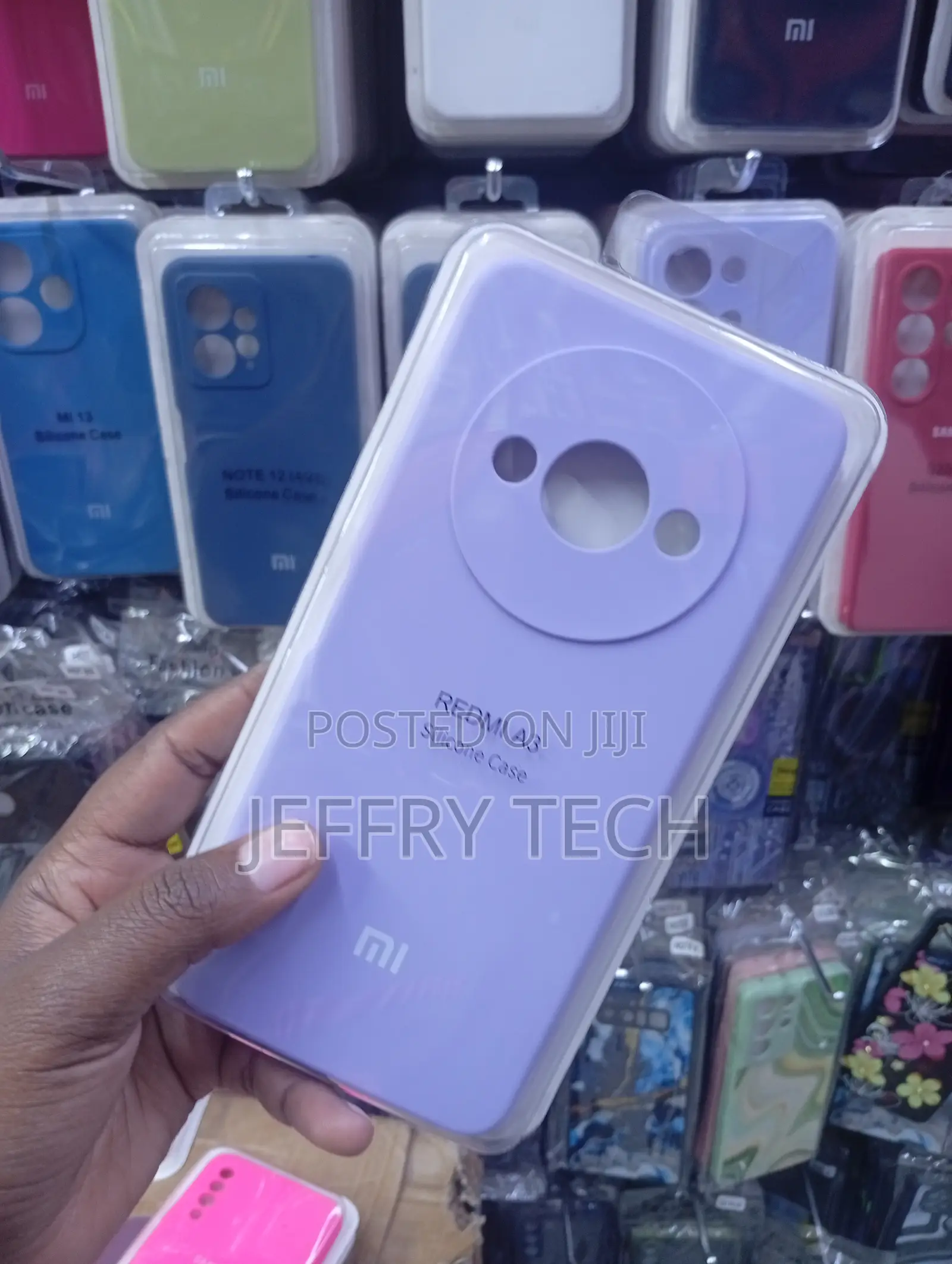 Redmi A3 Lavender-Colored Soft Silicone Case