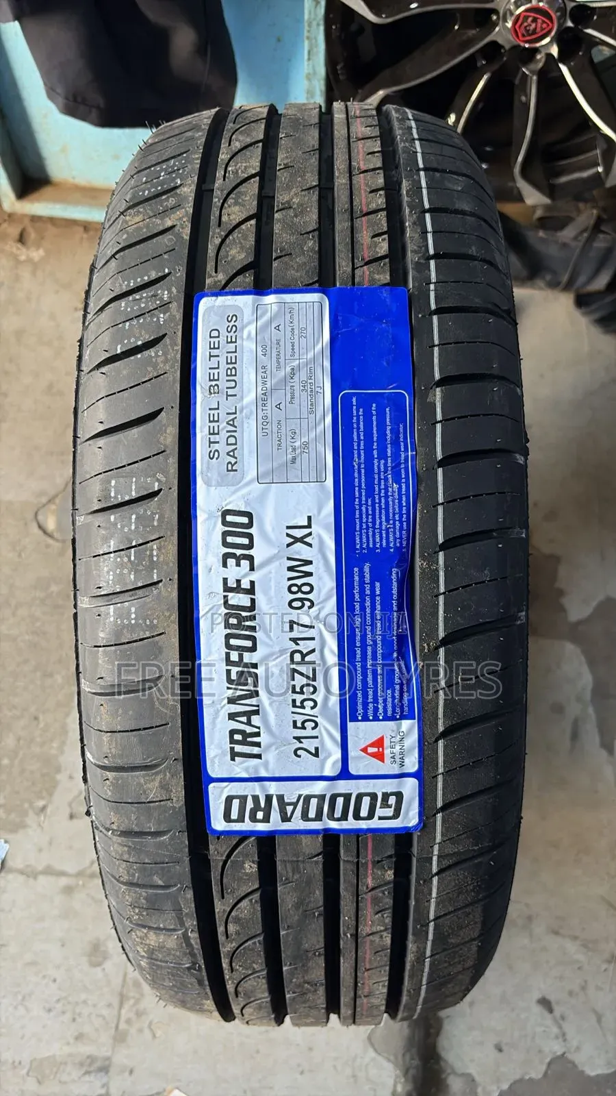 215/55zr17 Goddard Tyres
