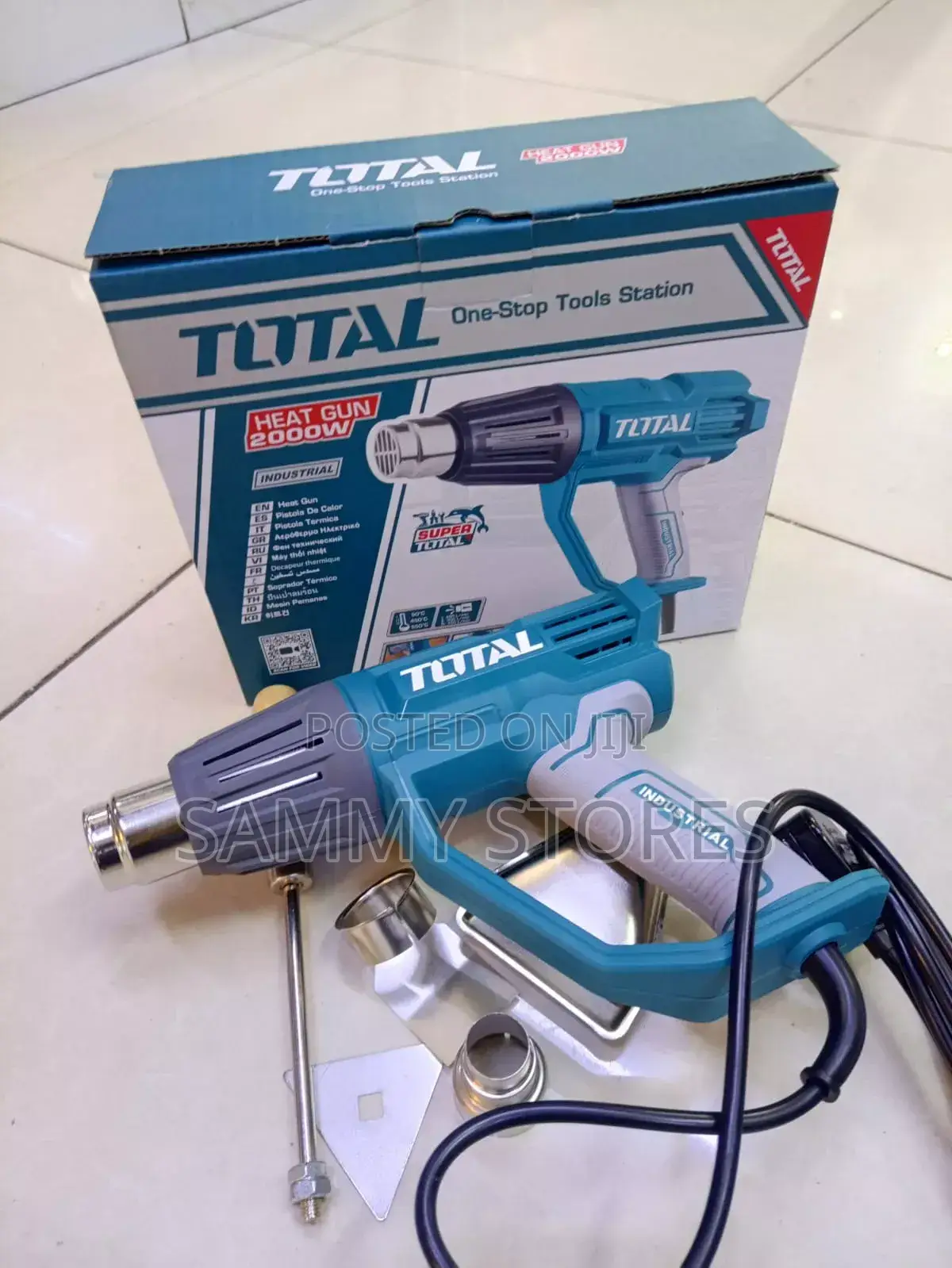 Total 2000w Heavy-Duty Heat Gun – Paint Stripping, Shrink Tool
