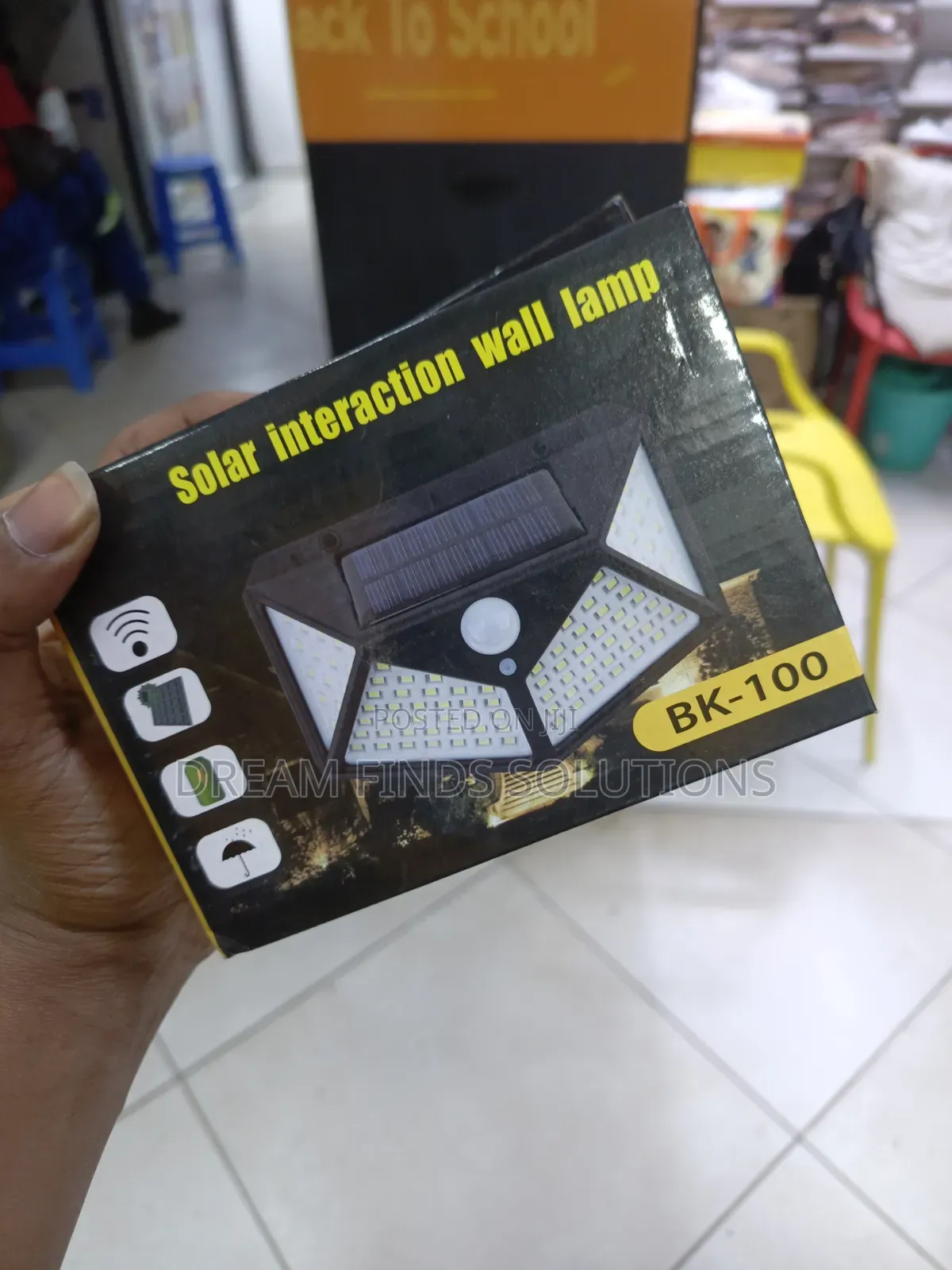 Solar Outdoor Wall Lamp With Motion Sensor