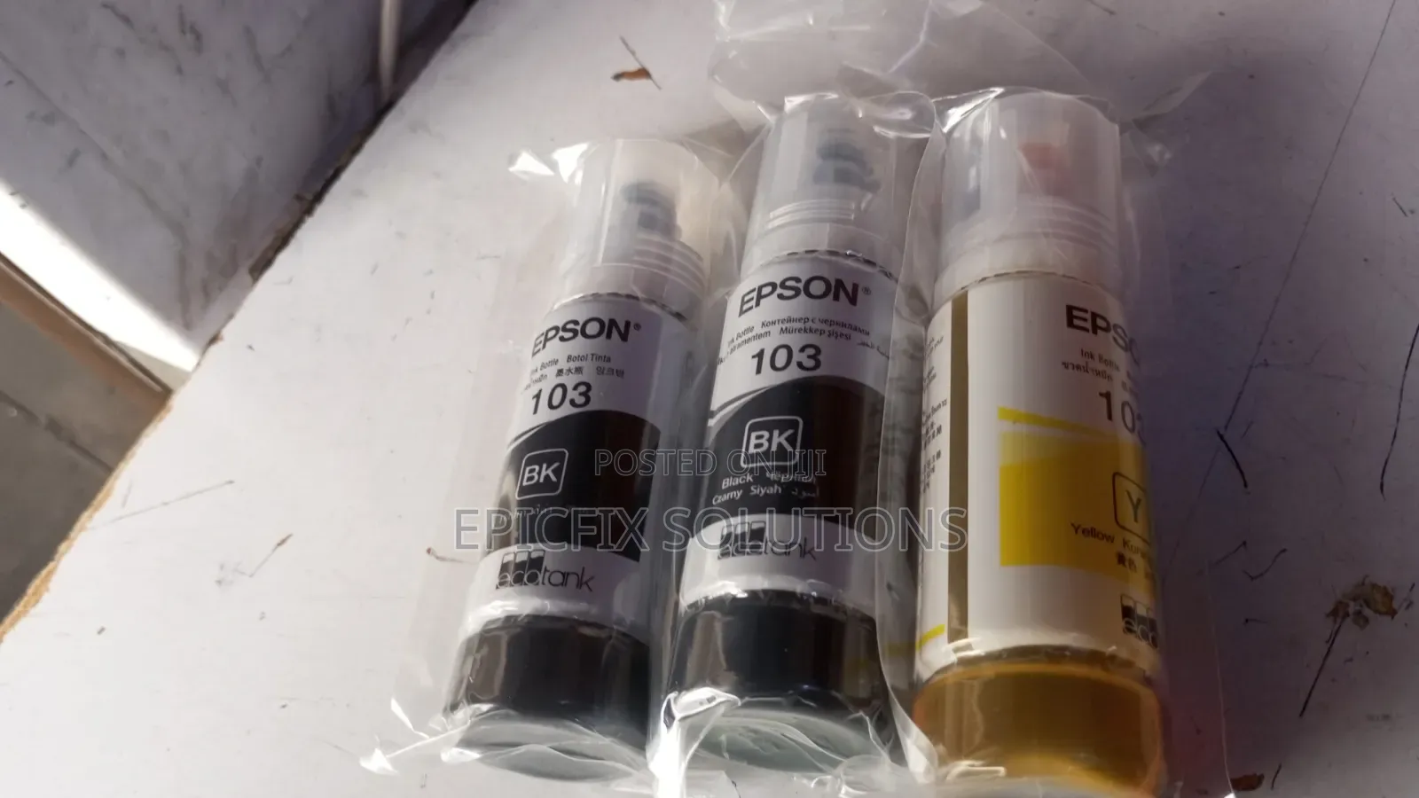 Ecotank Epson Original 103 Inks for Wireless L3250 and 3210 Available
