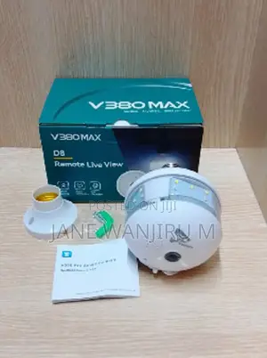 V380 Max D8 ~Smart Bulb Camera Dual Lens