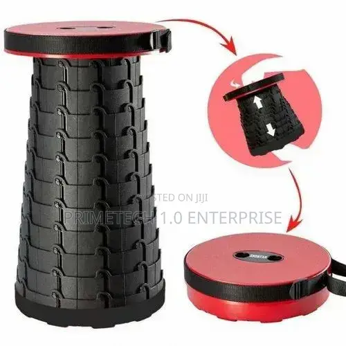Portable Folding Stool Camping Stool-Adjustable Outdoor Seat