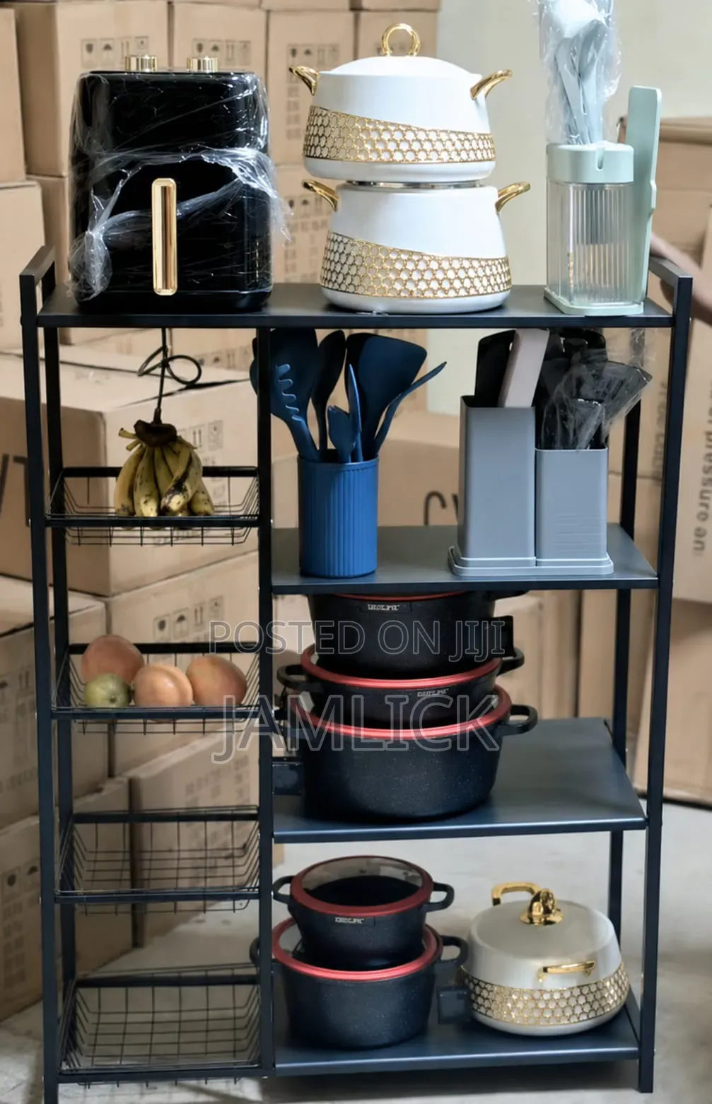 Multipurpose Microwave, Fruit Vegetable Storage Rack - Cv