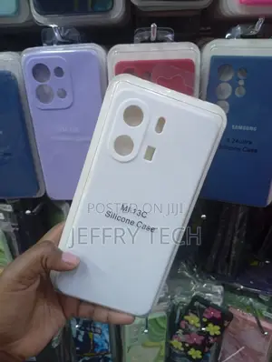 Redmi 13c White Silicone Protective Back Cover Case