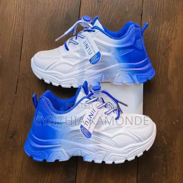 Pink Blue Kid's Sneakers - thumbnail 3