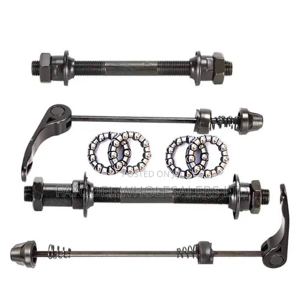 Complete Bicycle Hub Axle Set With Quick Release Skewers