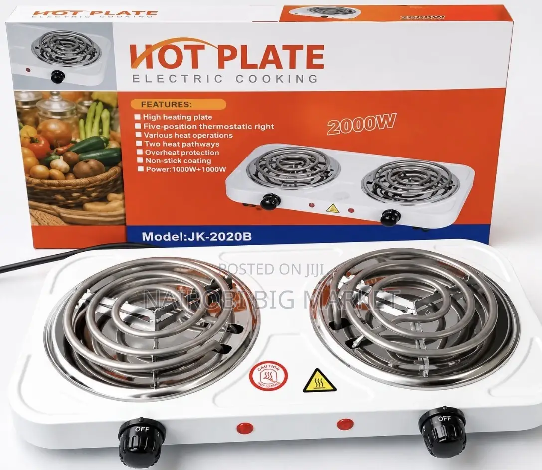 3 Pin Double Hot Plate Electric Coil Cooker
