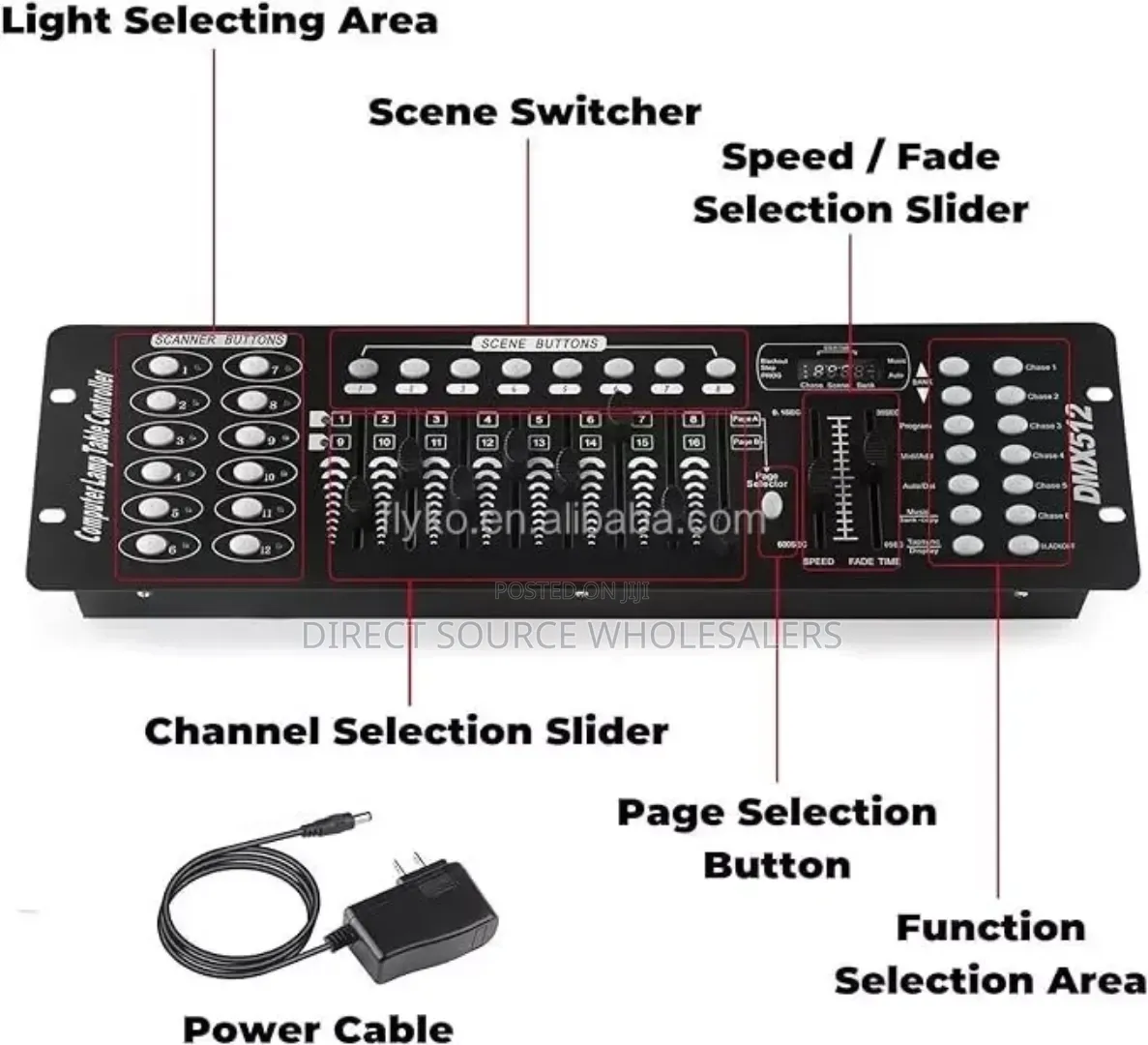 Dmx512 Dj Stage Lighting Controller 192 Channels