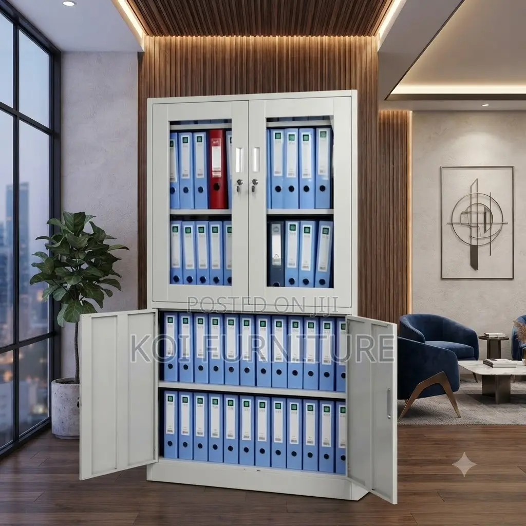 Office Cabinet; Executive Steel Files Cabinet Featuring 2 Doors