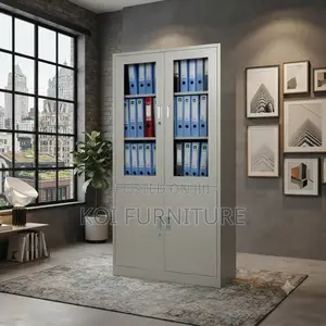 Office Cabinet; Executive Steel Files Cabinet Featuring 2 Doors