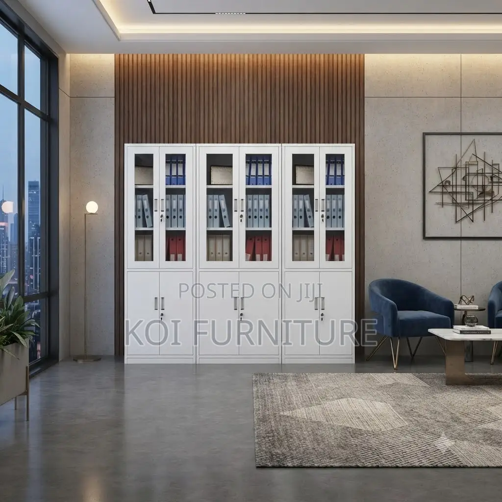 Office Cabinet; Executive Steel Files Cabinet Featuring 2 Doors