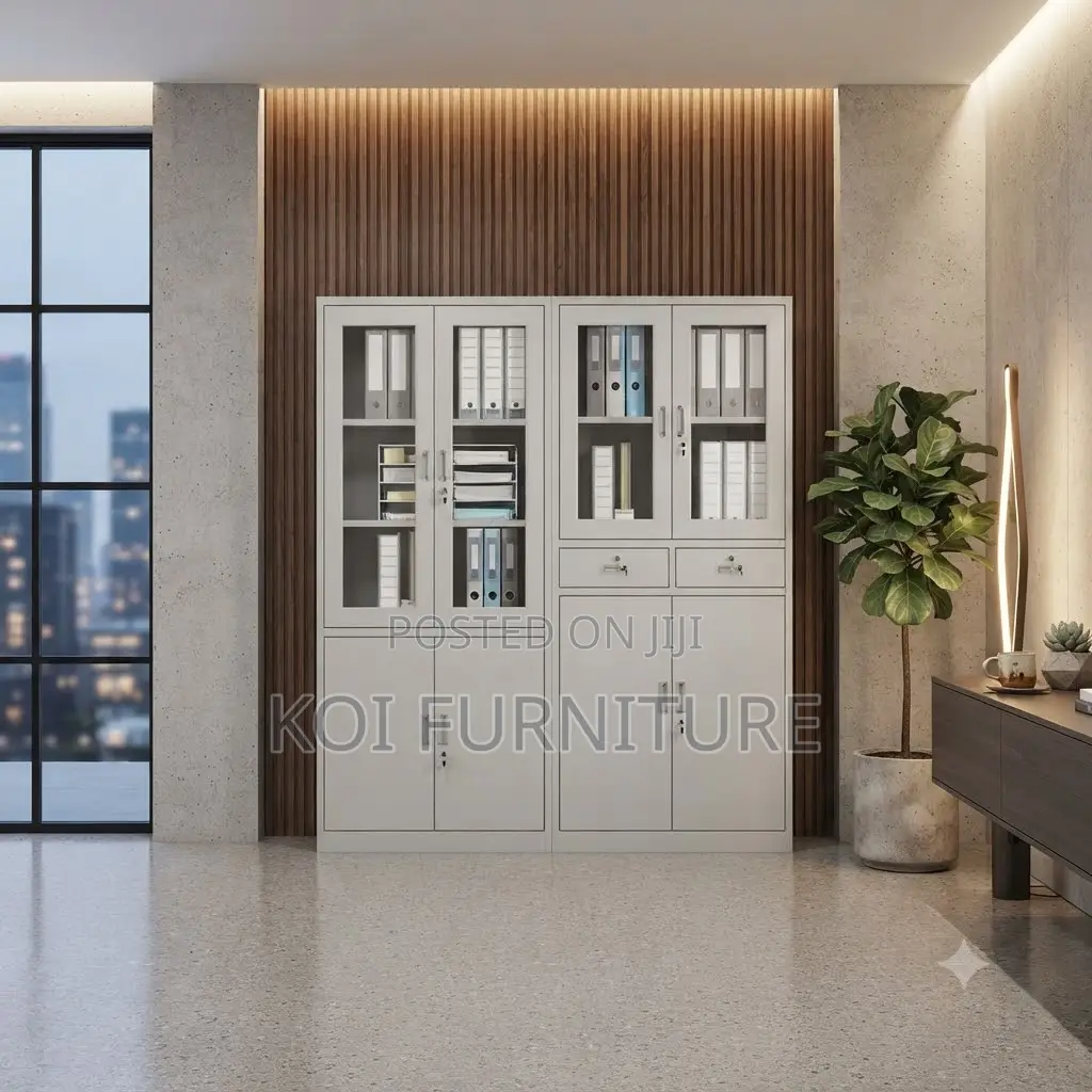 Office Cabinet; Executive Steel Files Cabinet Featuring 2 Doors