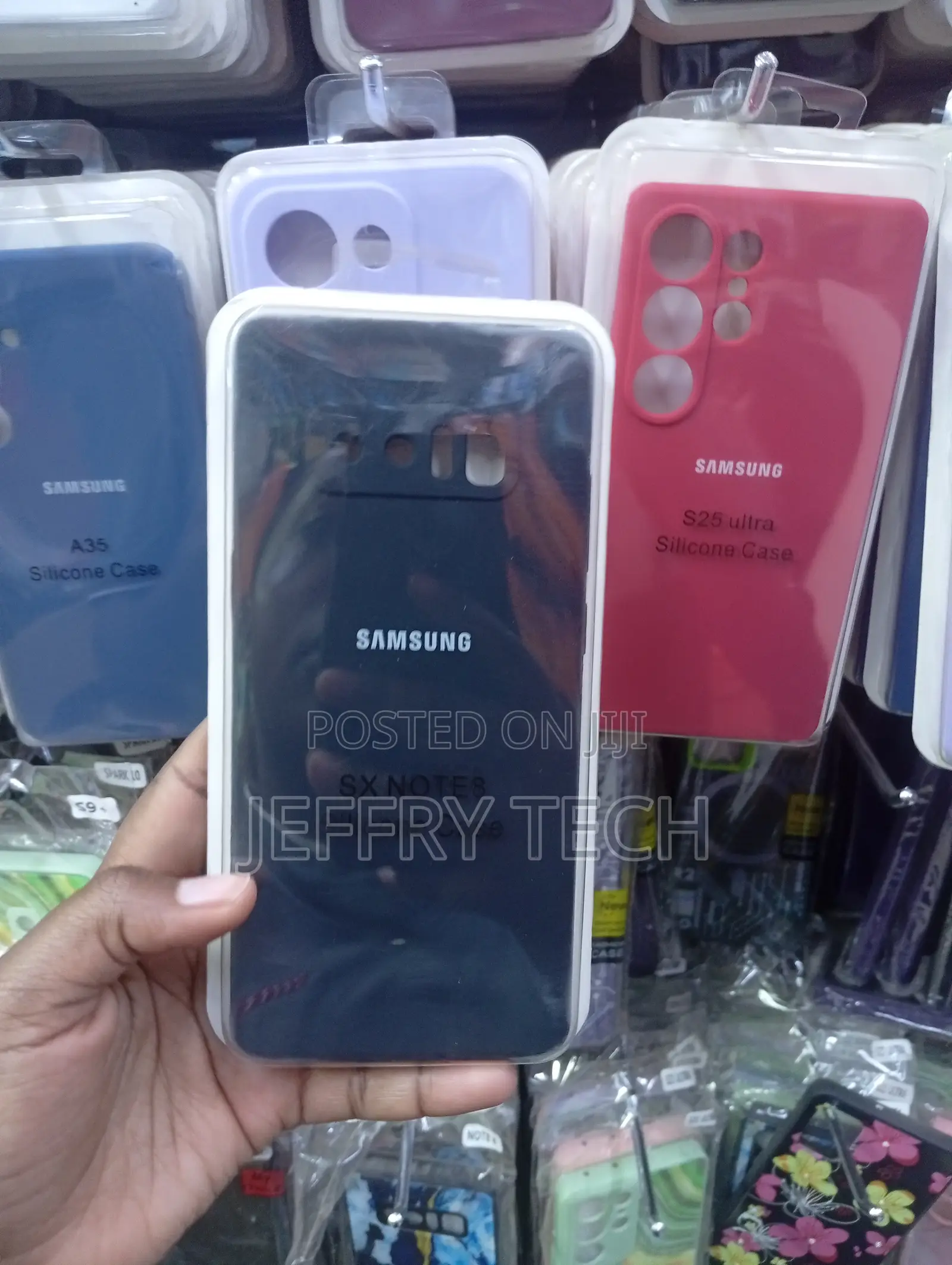 Dark Blue Silicone Case Tailored for the Samsung Galaxy Note 8