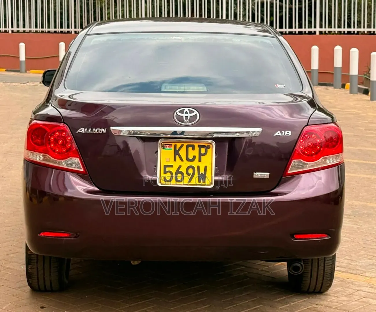 Toyota Allion 2010 Burgundy