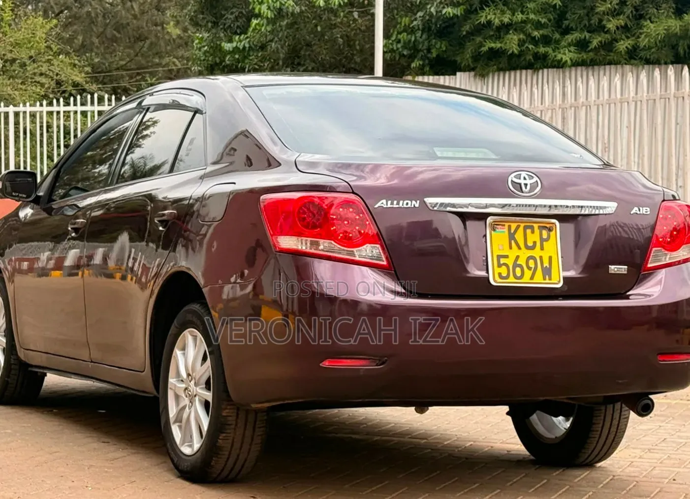 Toyota Allion 2010 Burgundy