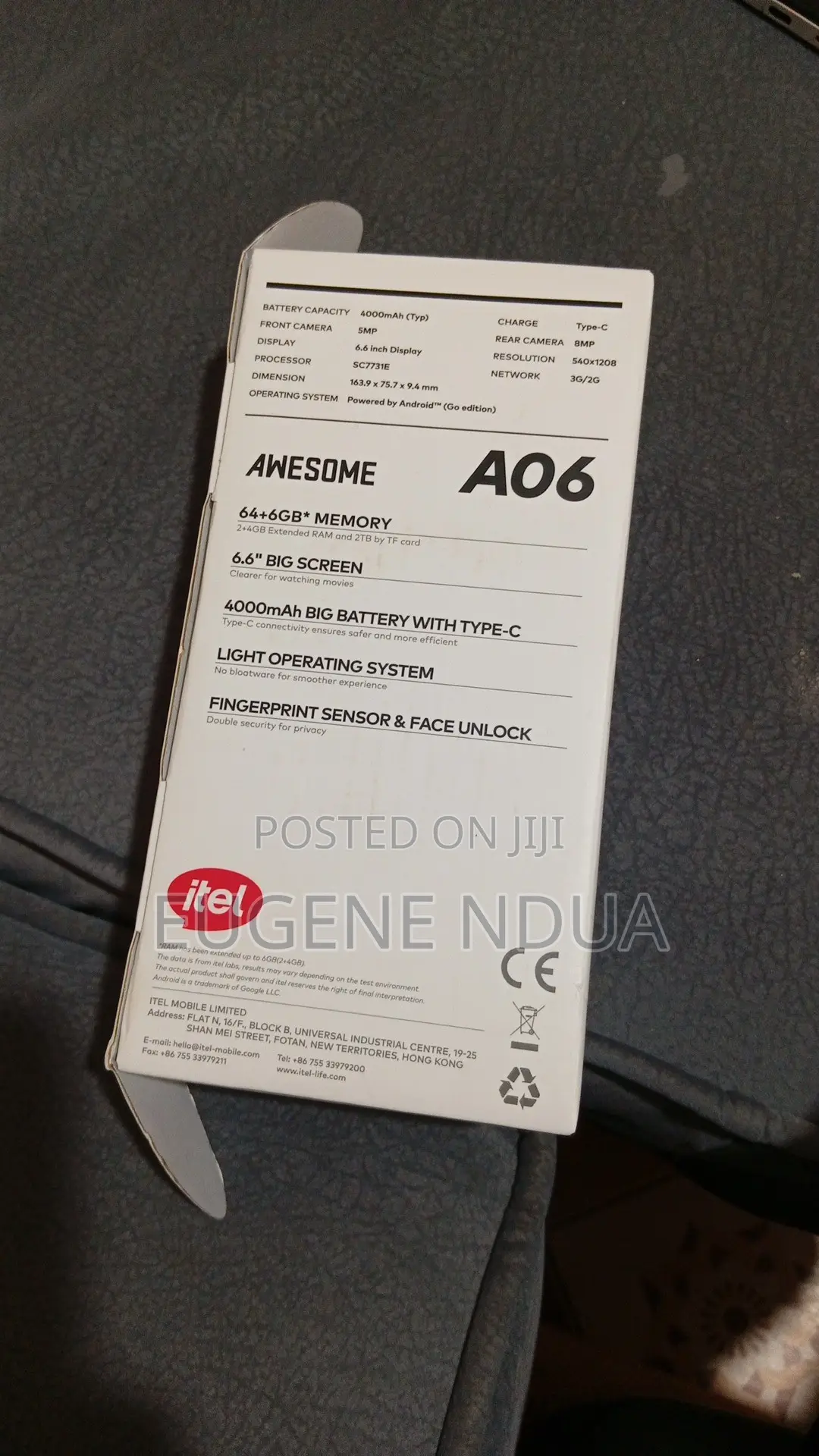 Itel A06 64 GB Gray
