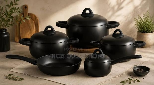 9pcs Forged Aluminium Ceramic Cookware Set - thumbnail 3