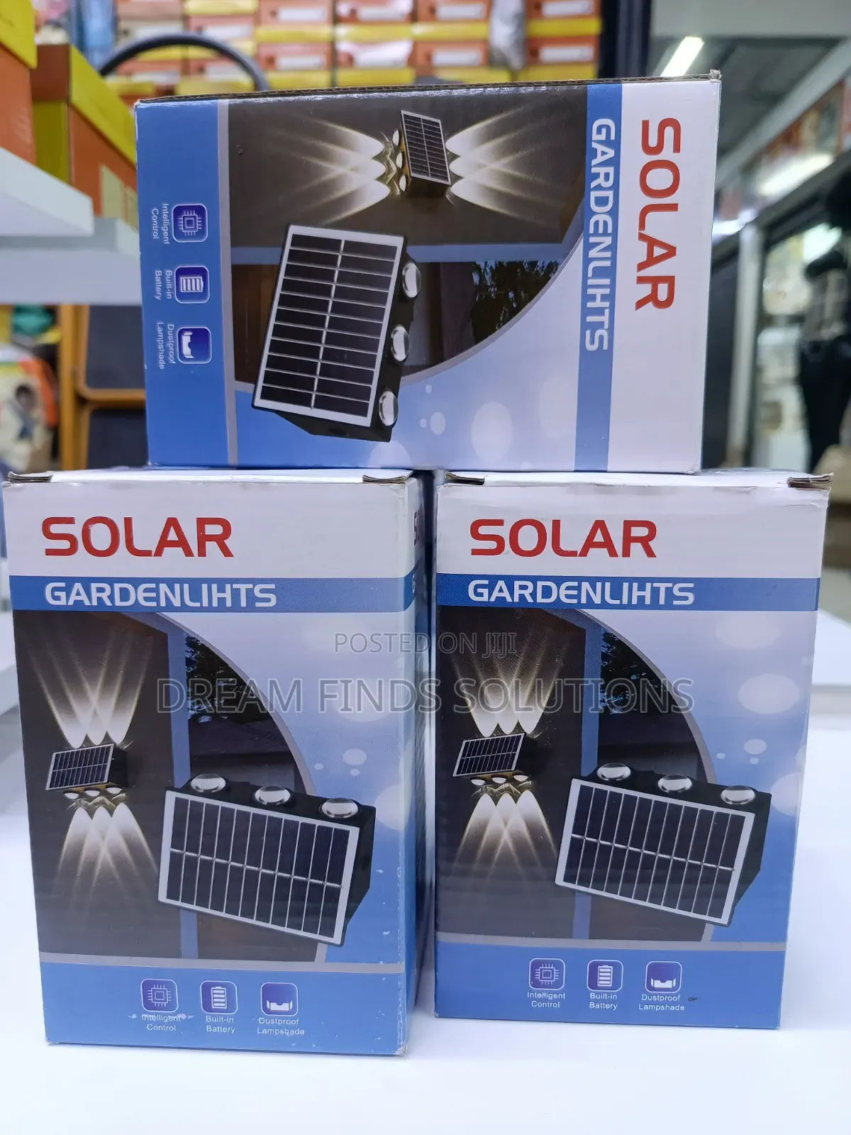 3pcs Waterproof Solar Fence Lights for Garden Patio