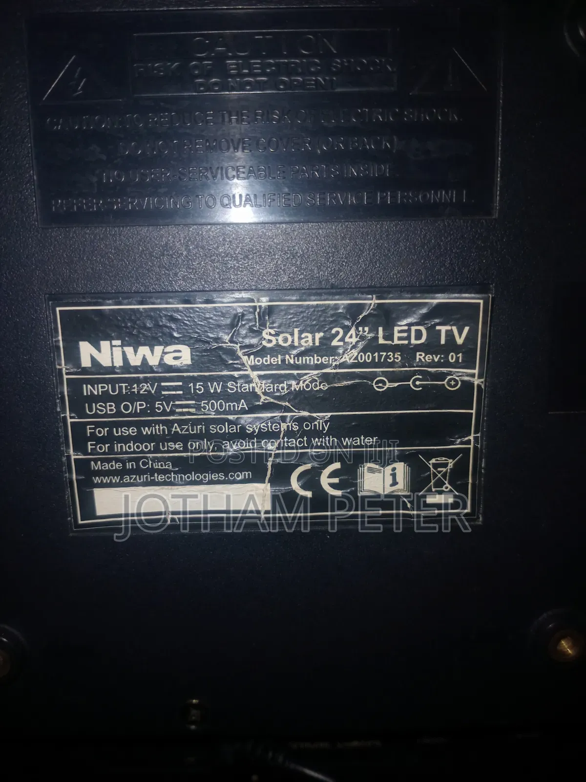 Niwa 24" Solar Led Tv (Model A) – Energy Efficient 12v