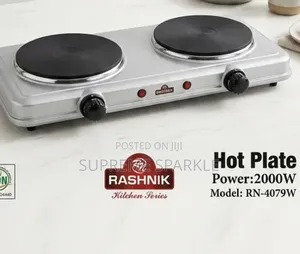 Rashnik Double Hot Plate Electric Cooker. Rn-4079w 2000w