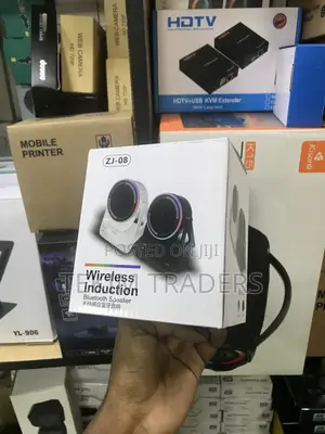 Zj-08 Induction Bluetooth Speaker With RGB - Phone Holder Stand