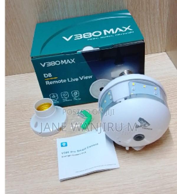 V380 Max D8 Wireless PTZ Bulb CCTV Camera