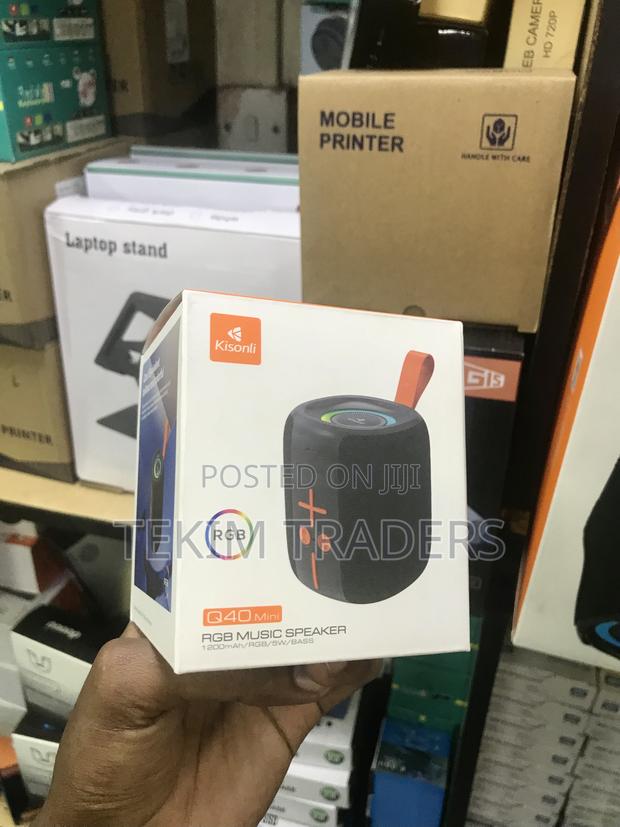 Kisonli Q40 5w RGB Bt Speaker - 1200mah Bass Waterproof Mini