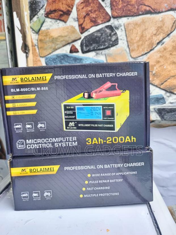Bolaimei Intelligent Car Battery Charger With LCD Display