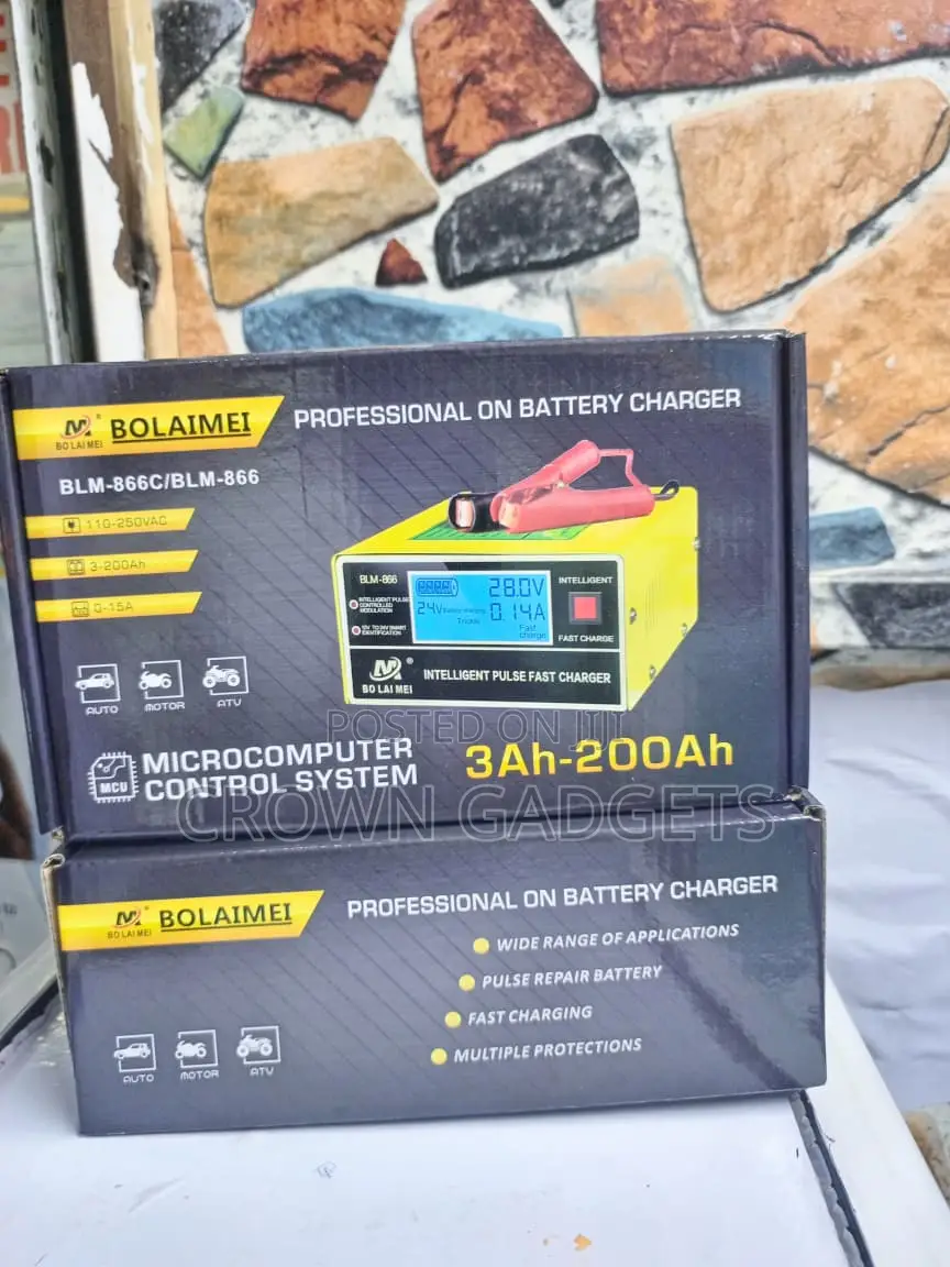 Bolaimei Intelligent Car Battery Charger With LCD Display