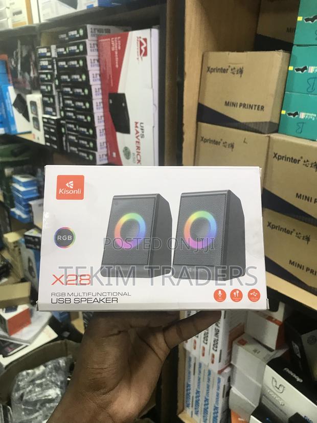Kisonli X28 Mini RGB Stereo Speaker - Usb Powered 6w Total