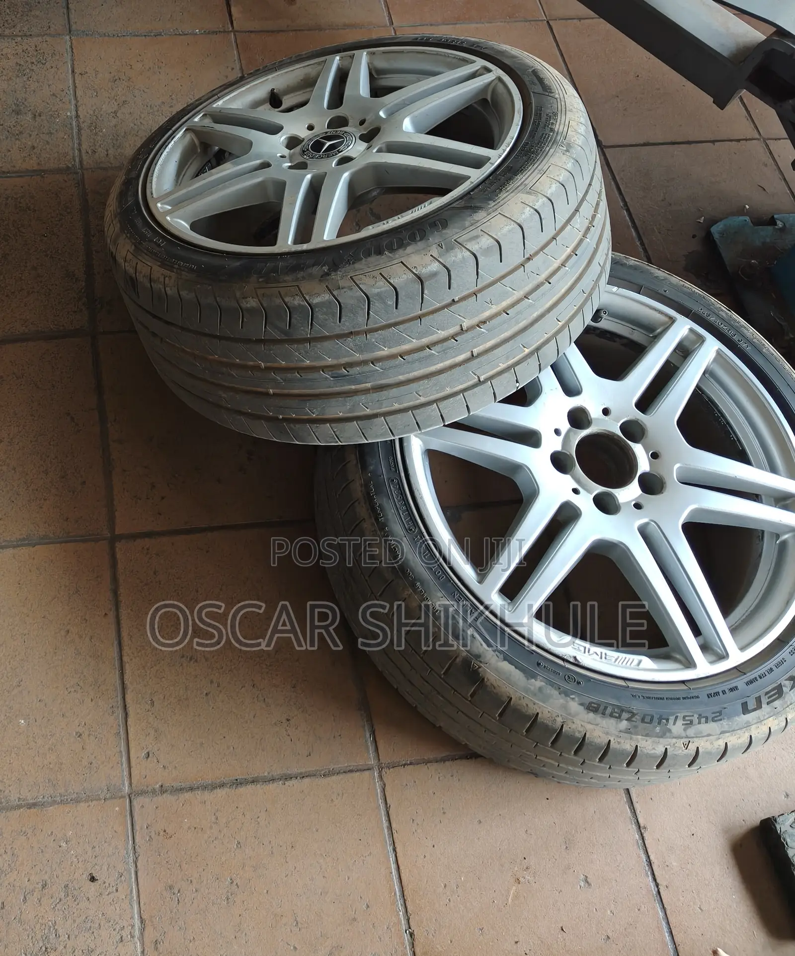 Mercedes Benz 18-Inch Rims With 245/40 R18 Tires .