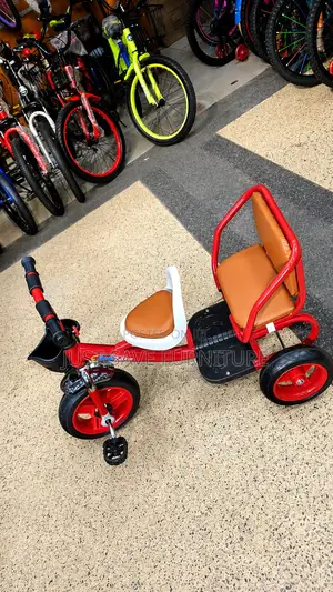 Kids Pedal Tricycle With Rear Passenger Seat