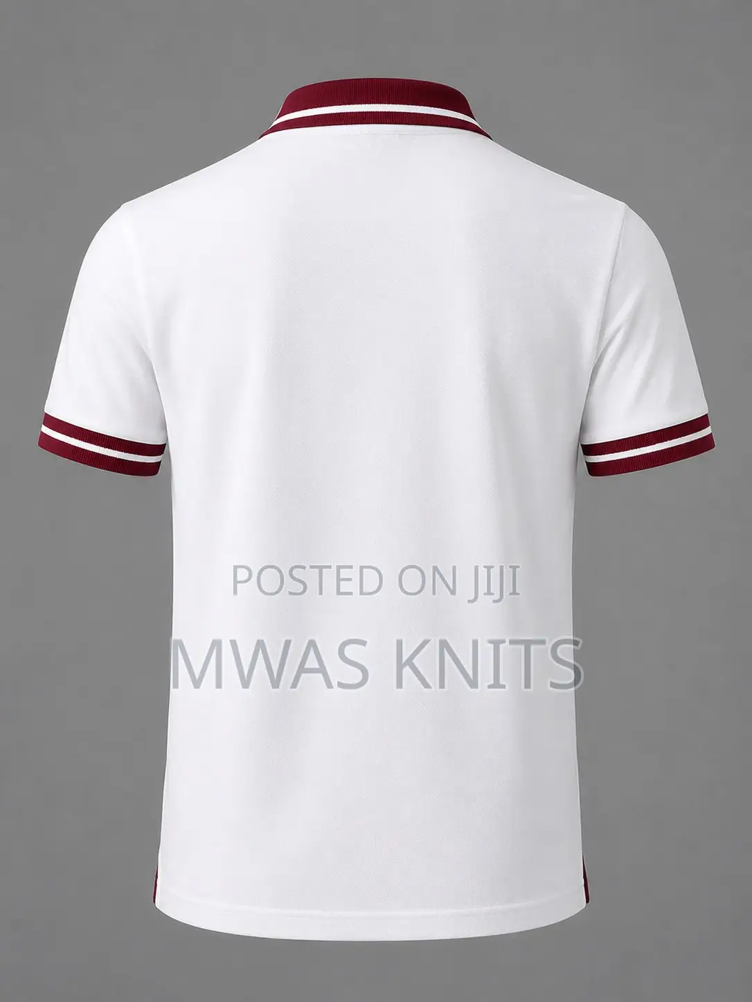 White Multiple Colour Polo T Shirt Fashion Cotton