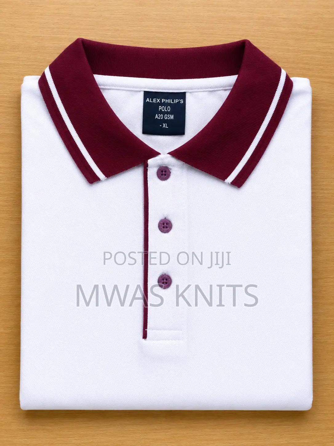 White Multiple Colour Polo T Shirt Fashion Cotton