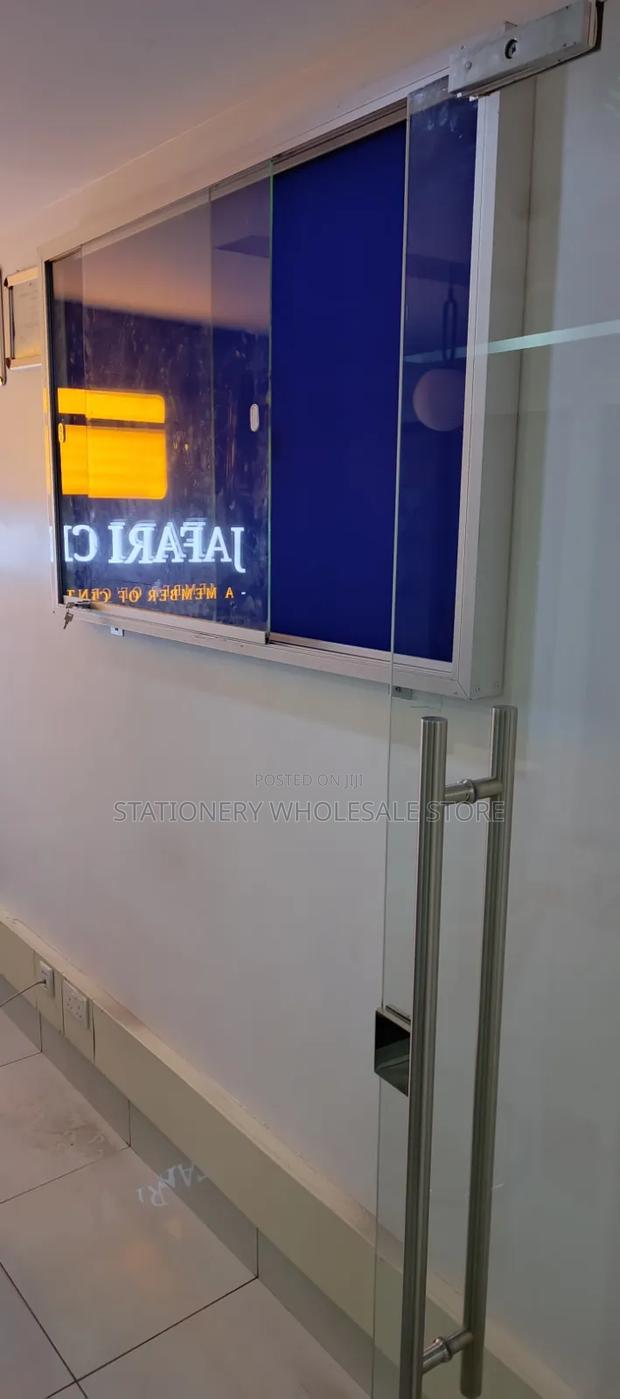 Lockable Noticeboard - Glass Sliding Notice Board - thumbnail 3
