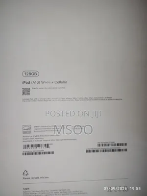 New Apple iPad (2025) 128 GB Silver
