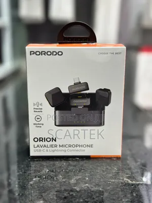 Porodo Orion Lavalier Microphone
With Type C and Lightning Connector