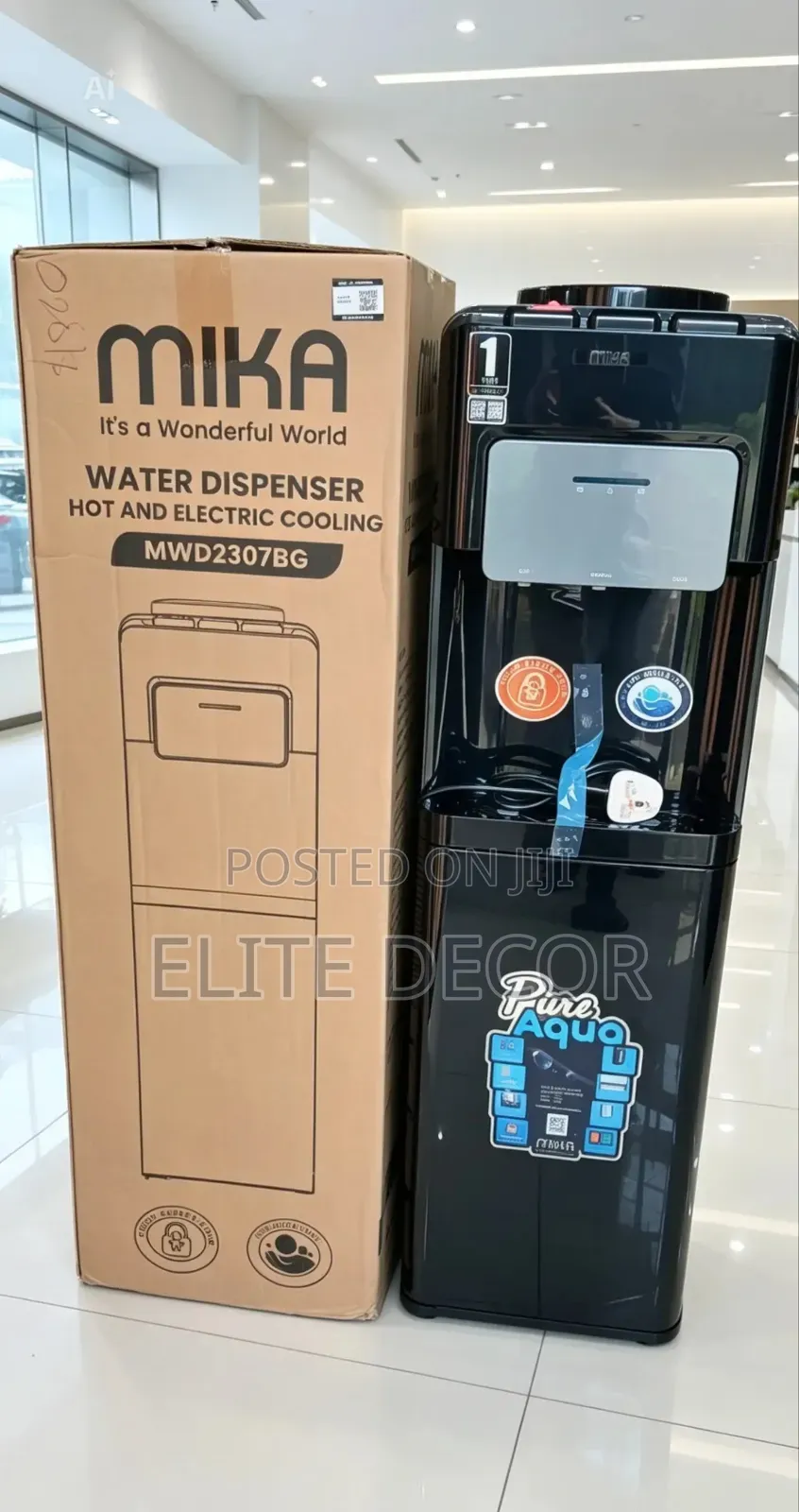 Mika Mwd2307bg 3-tap Water Dispenser – Hot, Normal Cooling