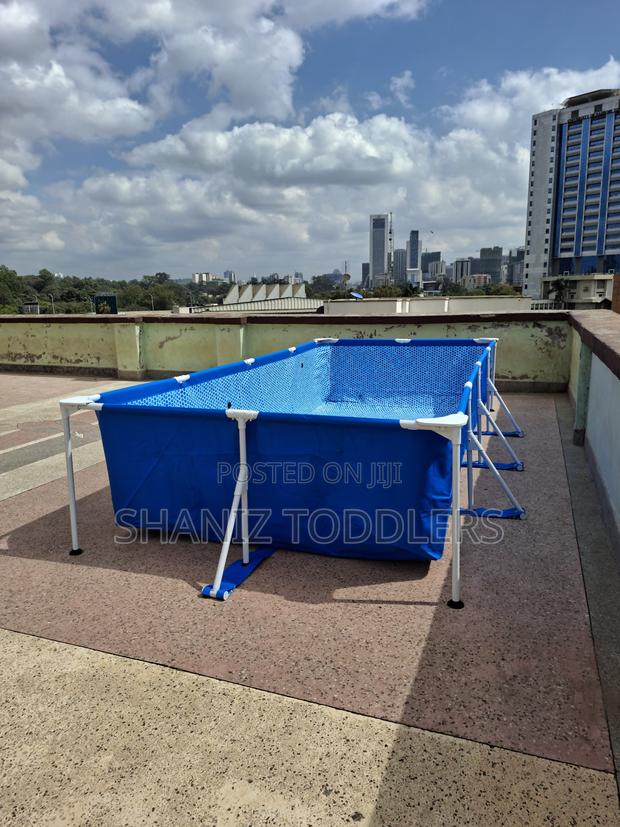 Large Portable Swimming Pool With Frame Family Outdoor Pool