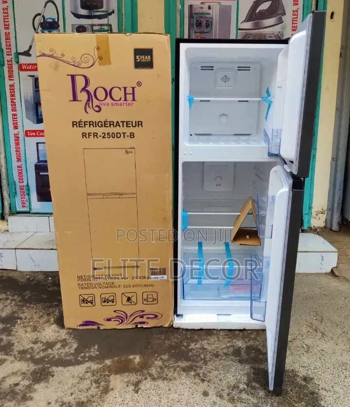 Roch 197l Double Door No Frost Refrigerator – Energy Saving Fridge