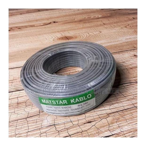 Flame Retardant 1.5mm Twin And Earth Electrical Wiring Cable Long Life - thumbnail 2
