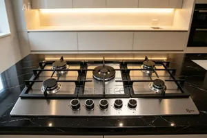 Roch Ar-9050-Fie 90cm Built-in Gas Hob – 5 Burner Stainless Steel